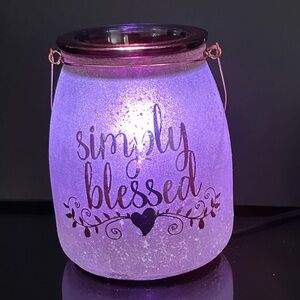 NIB SCENTSY "SIMPLY BLESSED" SOLD OUT WAX WARMER. BRAND NEW AND DISCOUNTED!